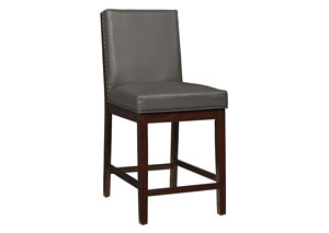 Image for Couture Elegance Gray Counter Chair (Set of 2)