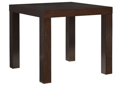 Couture Elegance Brown Square Counter Table