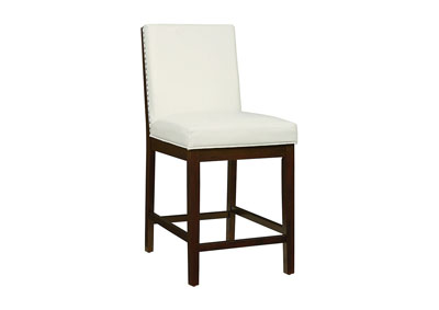 Image for Couture Elegance White Counter Chair (Set of 2)