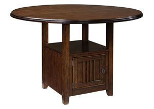 Image for Sonoma Brown Round Drop Leaf Counter Table