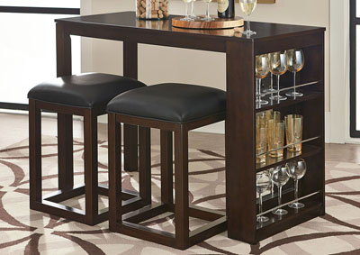 Image for Porter Brown Counter Table w/2 Barstool