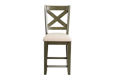 Image for Omaha Gray Bar Stool (Set of 2)