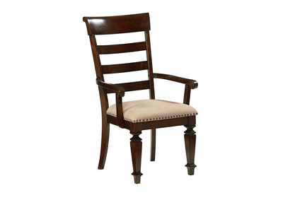 Image for Charleston Brown Upholstered Arm Chair (Set of 2)