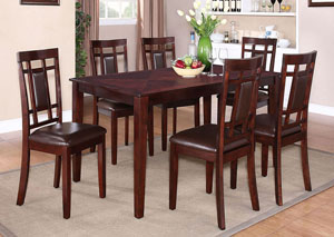 Image for Westlake Brown Dining Table w/6 Side Chair