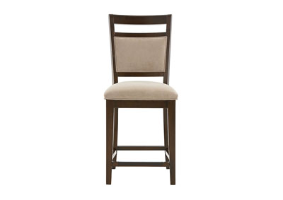 Image for Avion Brown Upholstered Bar Stool (Set of 2)