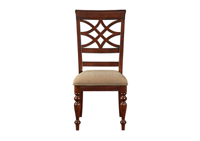 Image for Woodmont Brown Upholstered Side Chair (Set of 2)