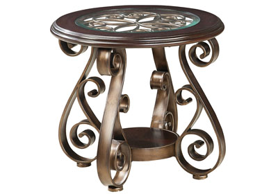 Bombay Round End Table