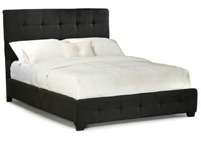 Image for Madison Square Black Queen Upholstered Platform Bed