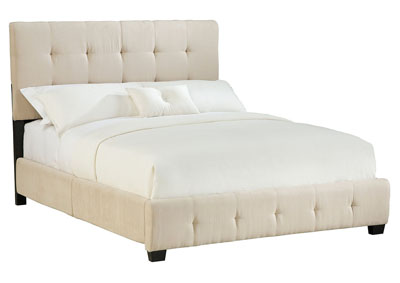 Image for Madison Square Taupe Queen Upholstered Platform Bed