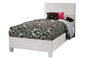 Image for Young Parisian White Twin Upholstered Bed