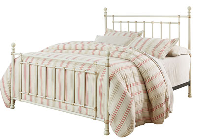 Image for Bennington White Queen Metal Bed