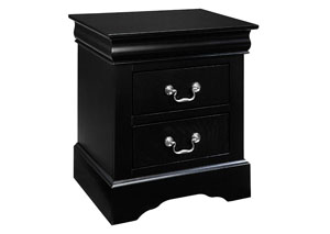 Image for Lewiston Black Nightstand Standard