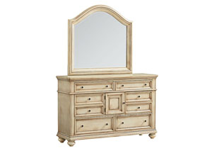 Image for Chateau Antique French Bisque Dresser w/Mirror