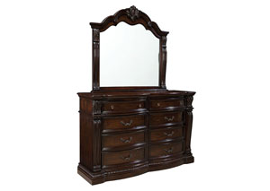 Image for Churchill Brown Dresser and Mirror