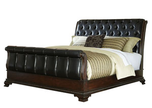 Image for Churchill Brown Queen Sleigh Bed