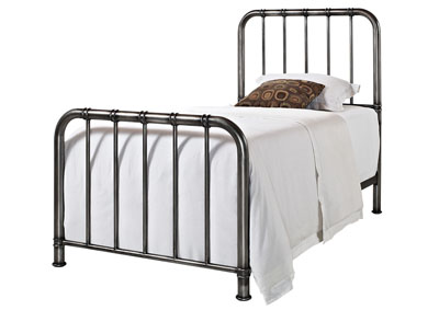 Image for Tristen Grey Twin Metal Bed