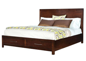 Image for Metro Brown Queen Storage Bed