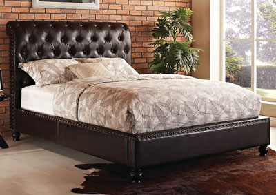 Image for Stanton Bed-N-Box Brown Queen Upholstered Bed