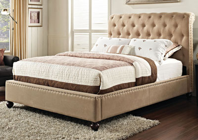 Image for Stanton Bed-N-Box Light Brown Queen Upholstered Bed