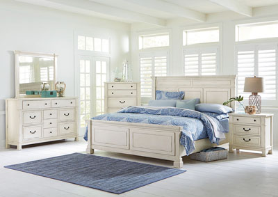 Image for Chesapeake Bay White Queen Panel Bed w/Dresser and Mirror