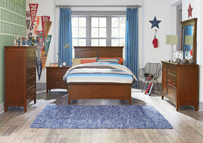 Image for Cooperstown Brown Twin Panel Bed