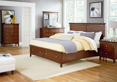 Image for Cooperstown Brown Queen Storage Bed w/Dresser and Mirror