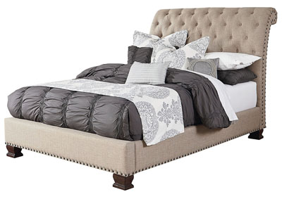 Image for Charleston Brown Queen Upholstered Bed