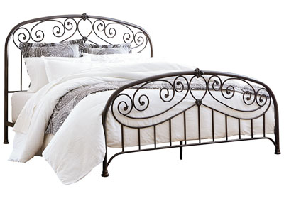 Image for Lillian Black Queen Metal Bed