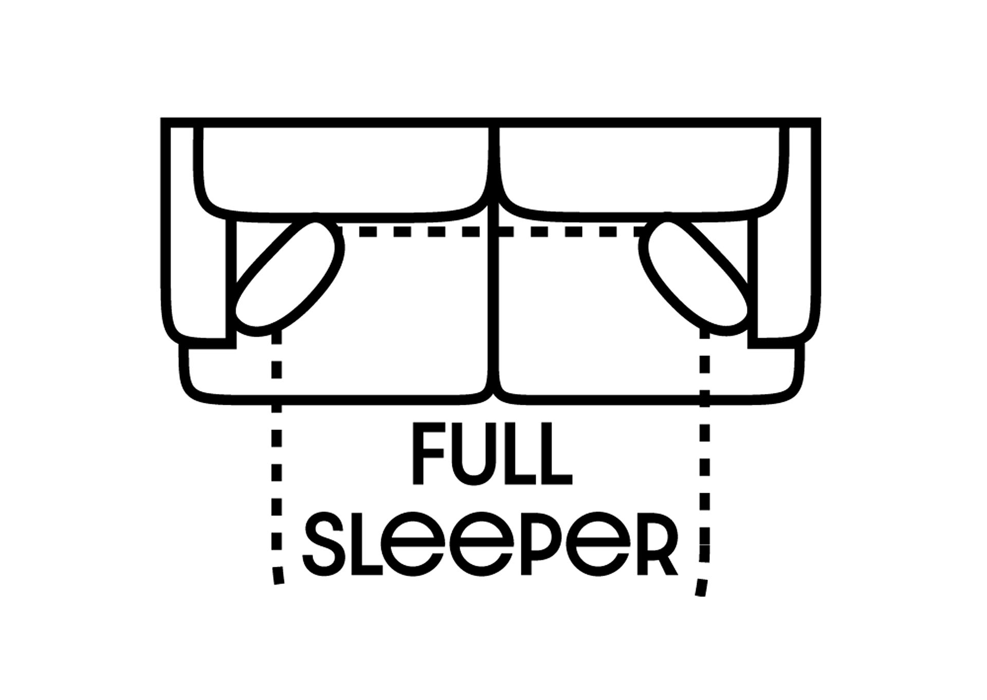 Performance Full Fabric Sleeper Sofa Gel w/ 2 Pillows,Stanton