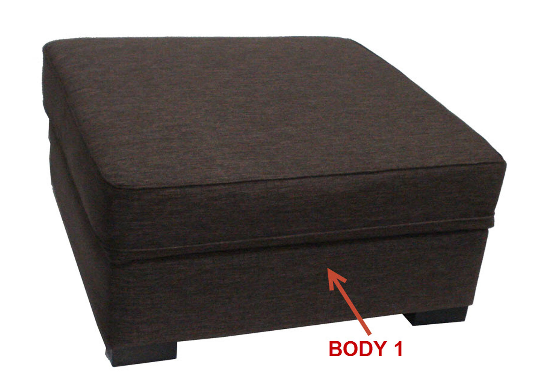 Performance SquareStorage Ottoman,Stanton