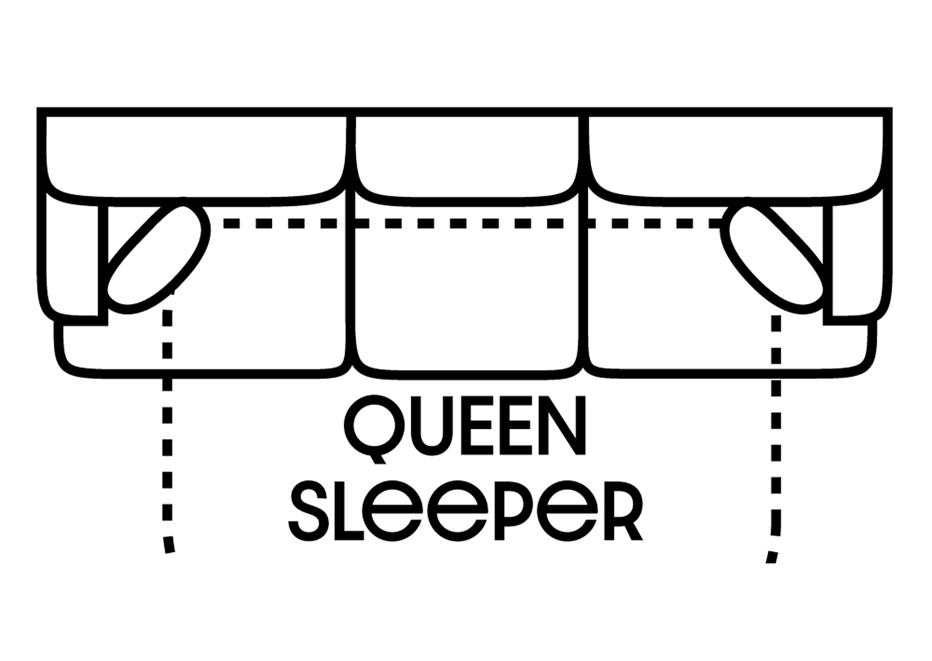 Performance Queen Fabric Sleeper Sofa Gel w/ 2 Pillows,Stanton