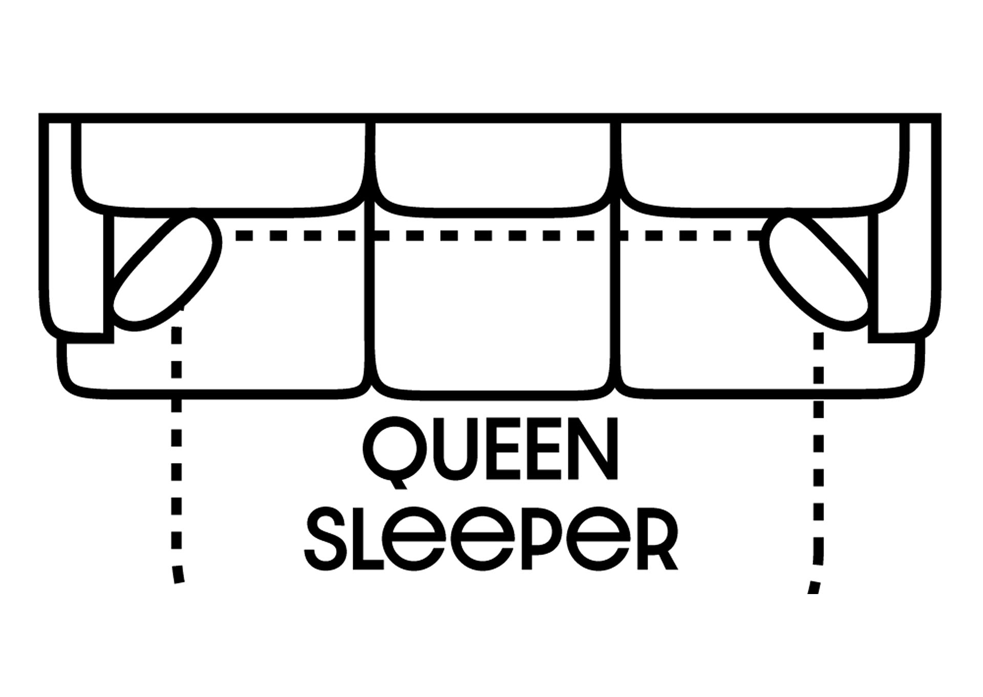 Performance Queen Fabric Sleeper Sofa Gel w/ 2 Pillows,Stanton