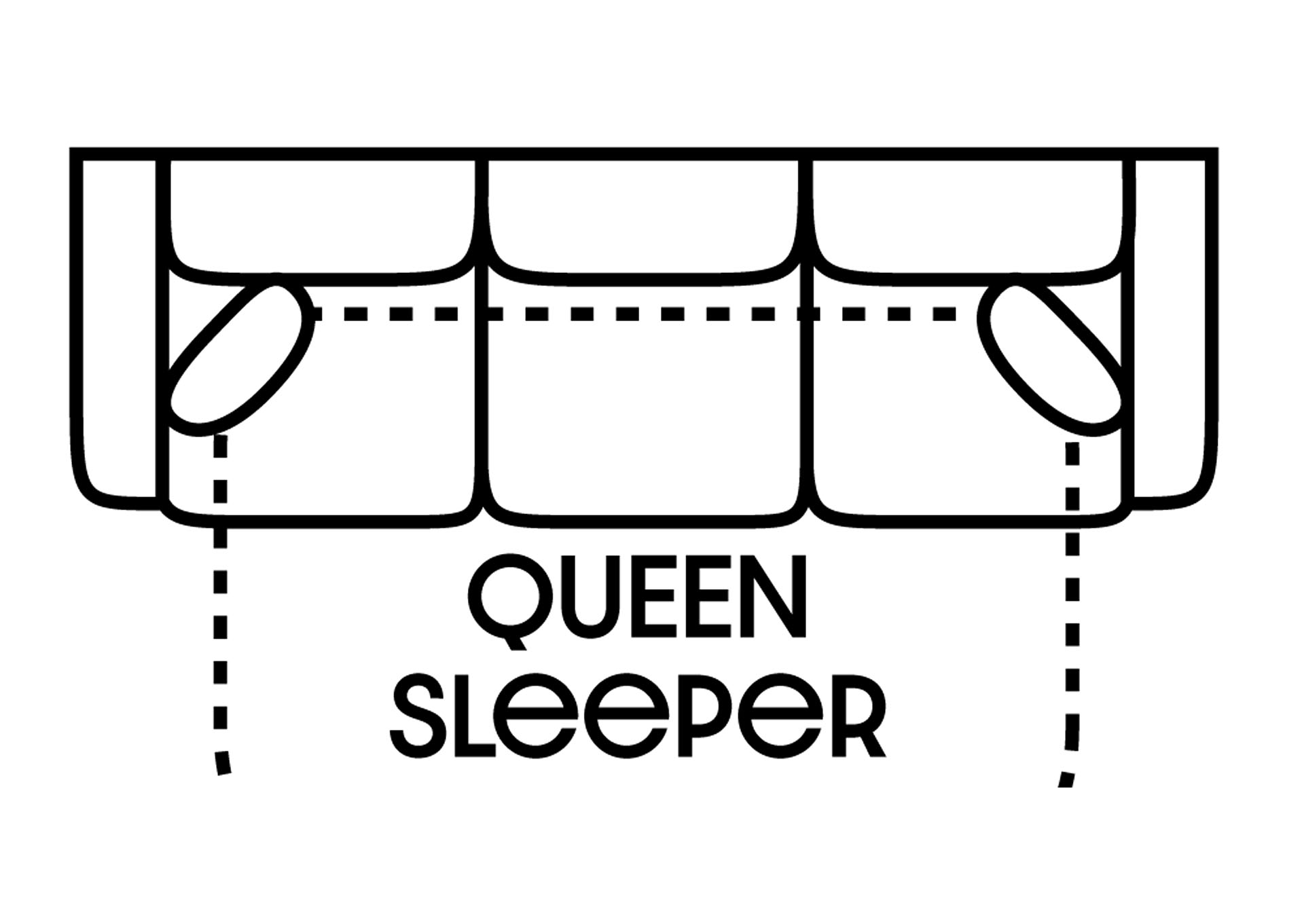 Performance Queen Fabric Sleeper Sofa Gel w/ 2 Pillows,Stanton