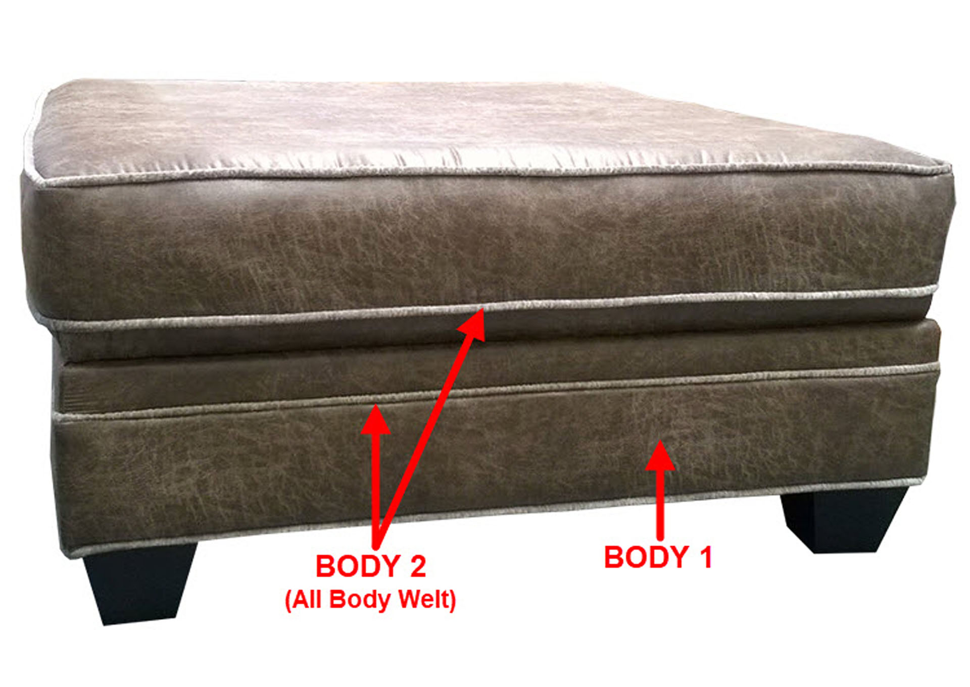 Performance Cocktail Ottoman,Stanton