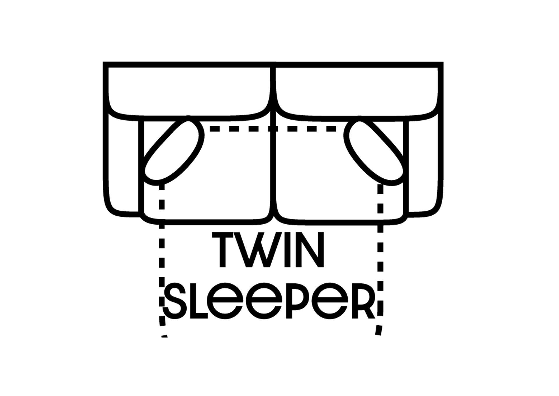 Performance Twin Fabric Sleeper Sofa Gel w/ 2 Pillows,Stanton