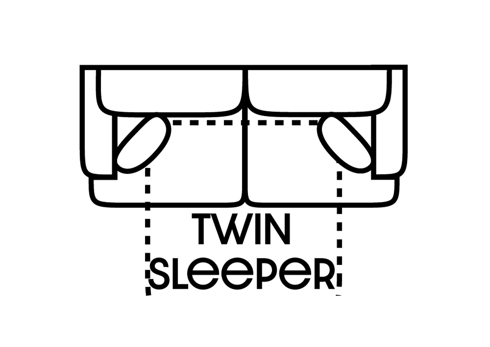 Performance Twin Fabric Sleeper Sofa Gel w/ 2 Pillows,Stanton