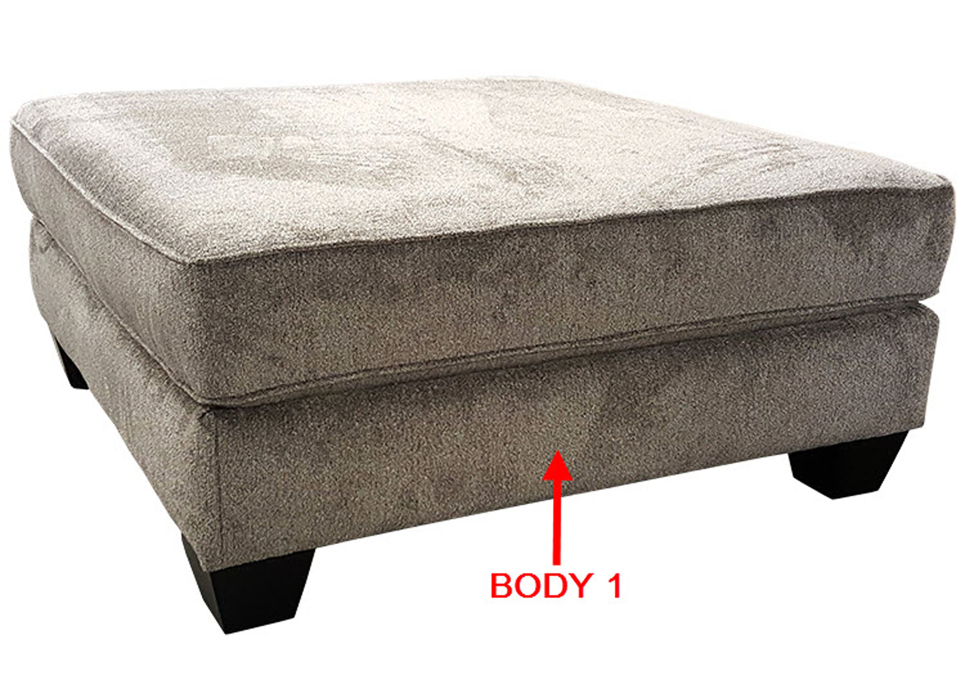 Performance Square Cocktail Ottoman,Stanton