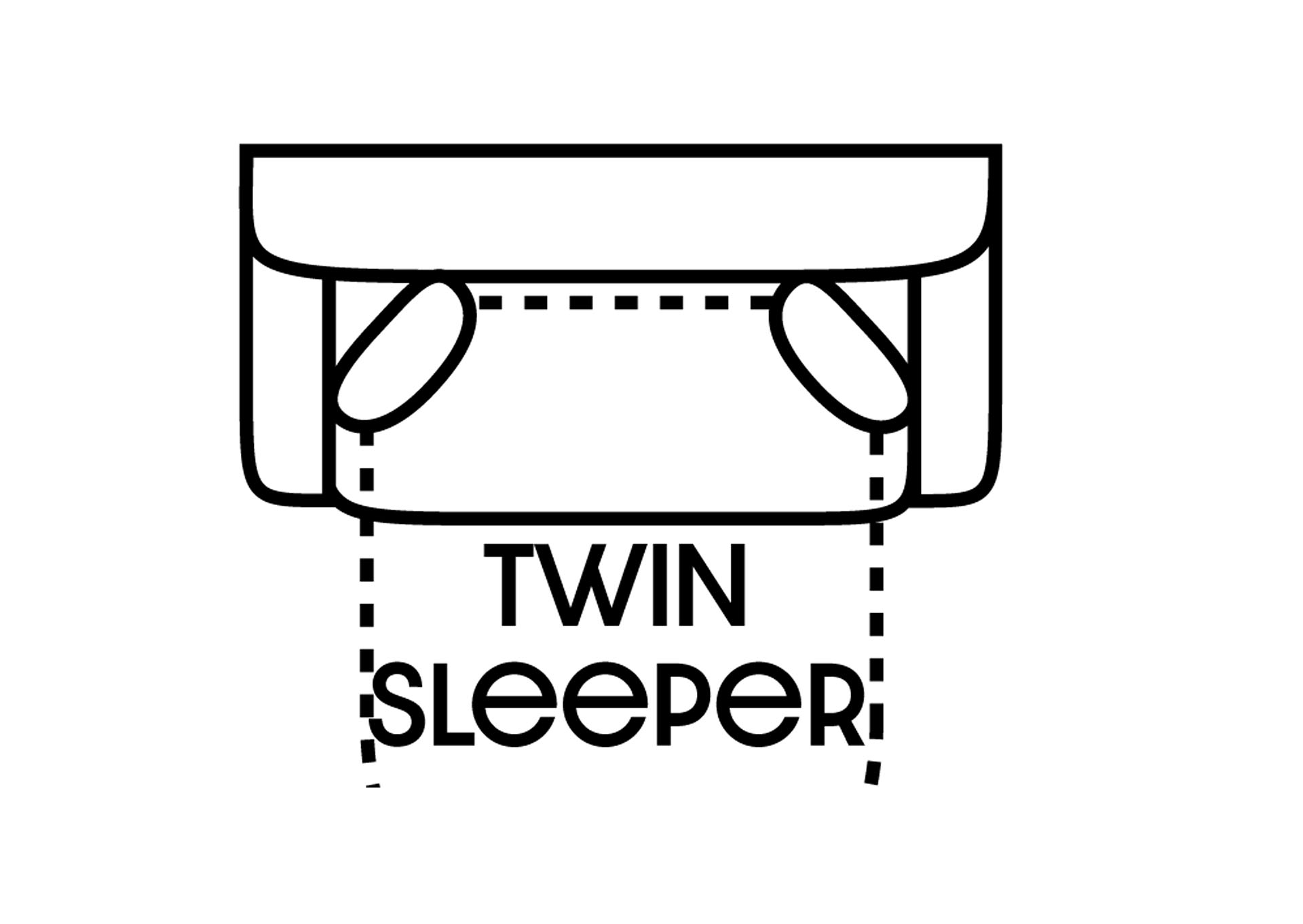 Performance Twin Fabric Sleeper Sofa Gel w/ 2 Pillows,Stanton