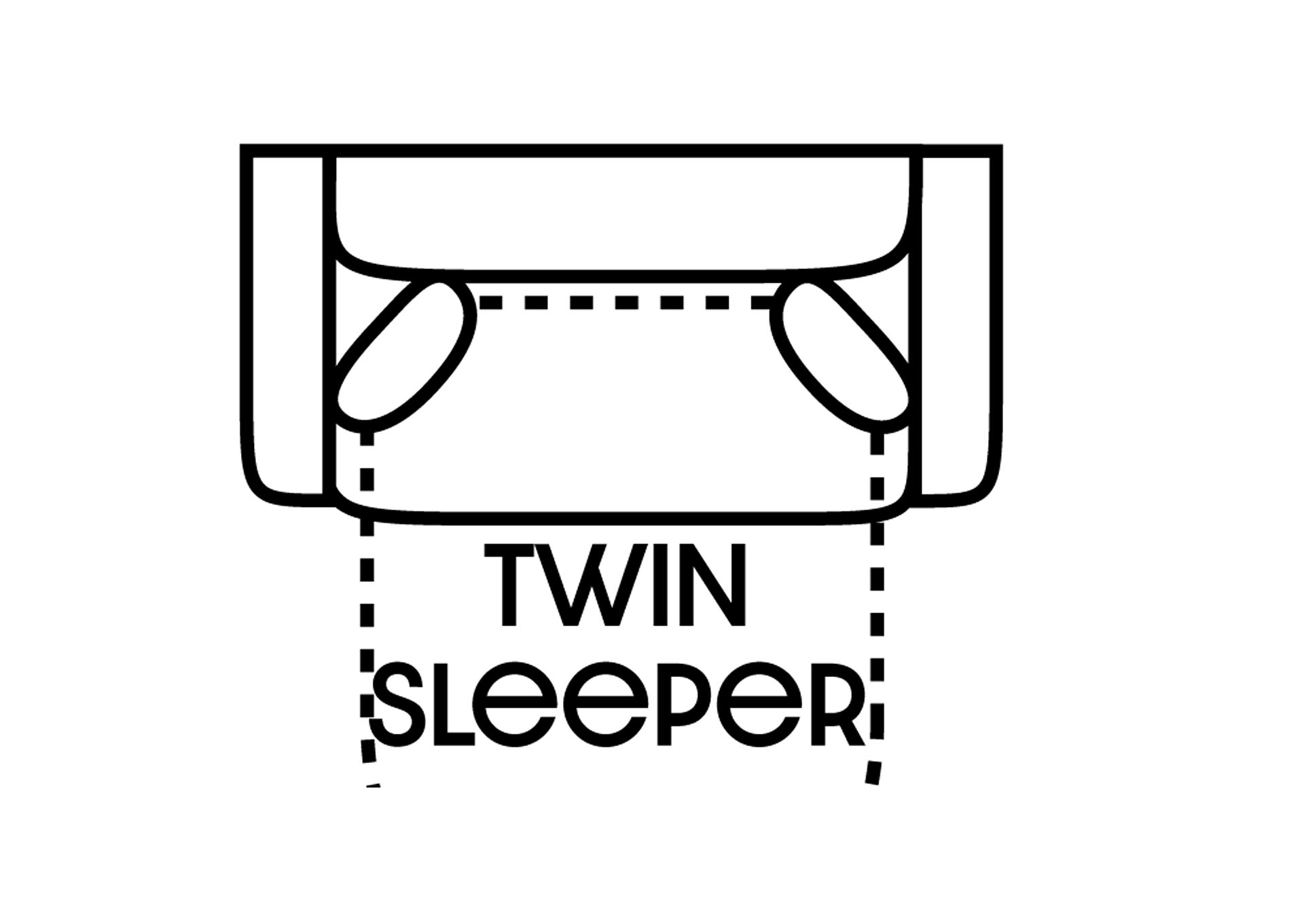 Performance Twin Fabric Sleeper Sofa Gel w/ 2 Pillows,Stanton