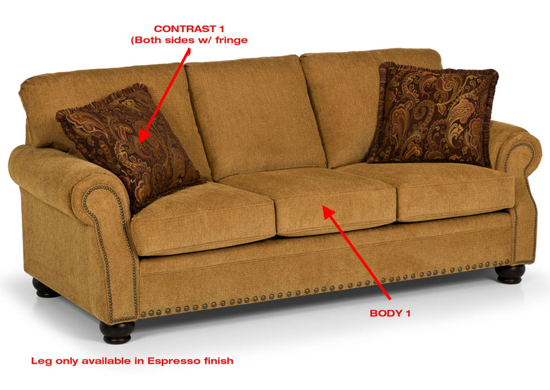 Performance Queen Fabric Sleeper Sofa Gel w/ 2 Pillows,Stanton