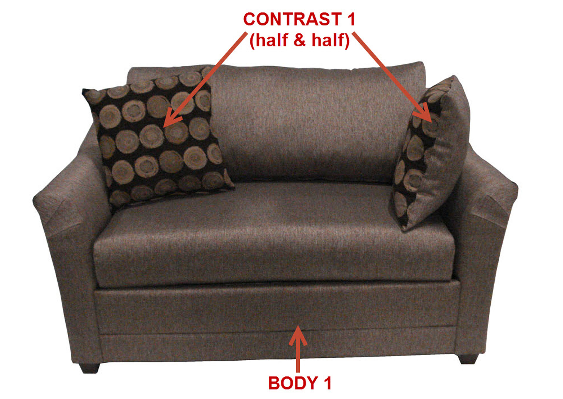 Performance Double Chair w/ 2 Pillows,Stanton