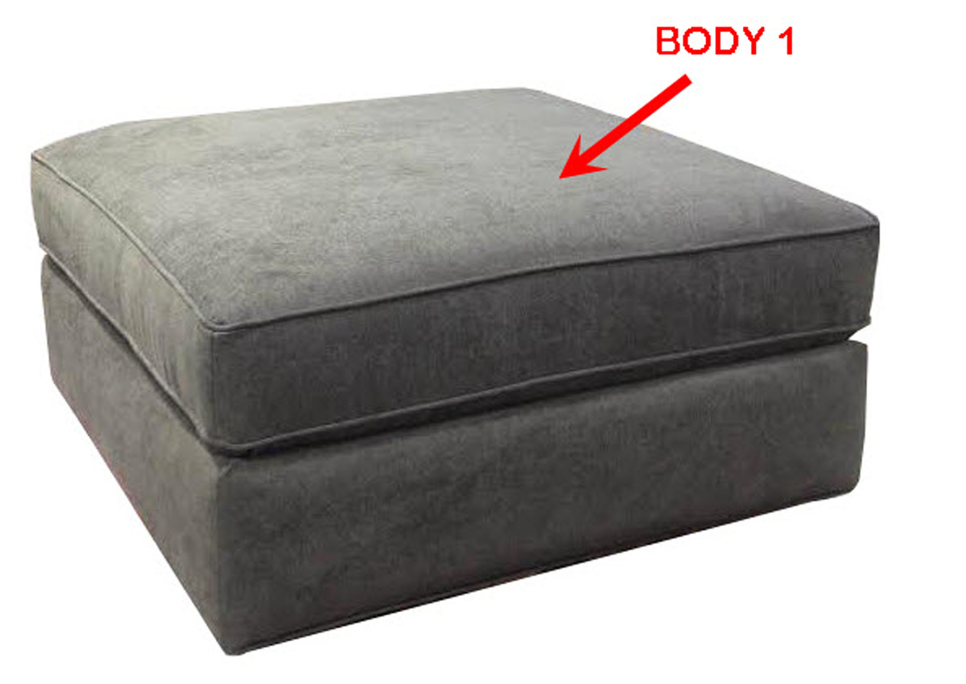 Performance Square Cocktail Ottoman,Stanton