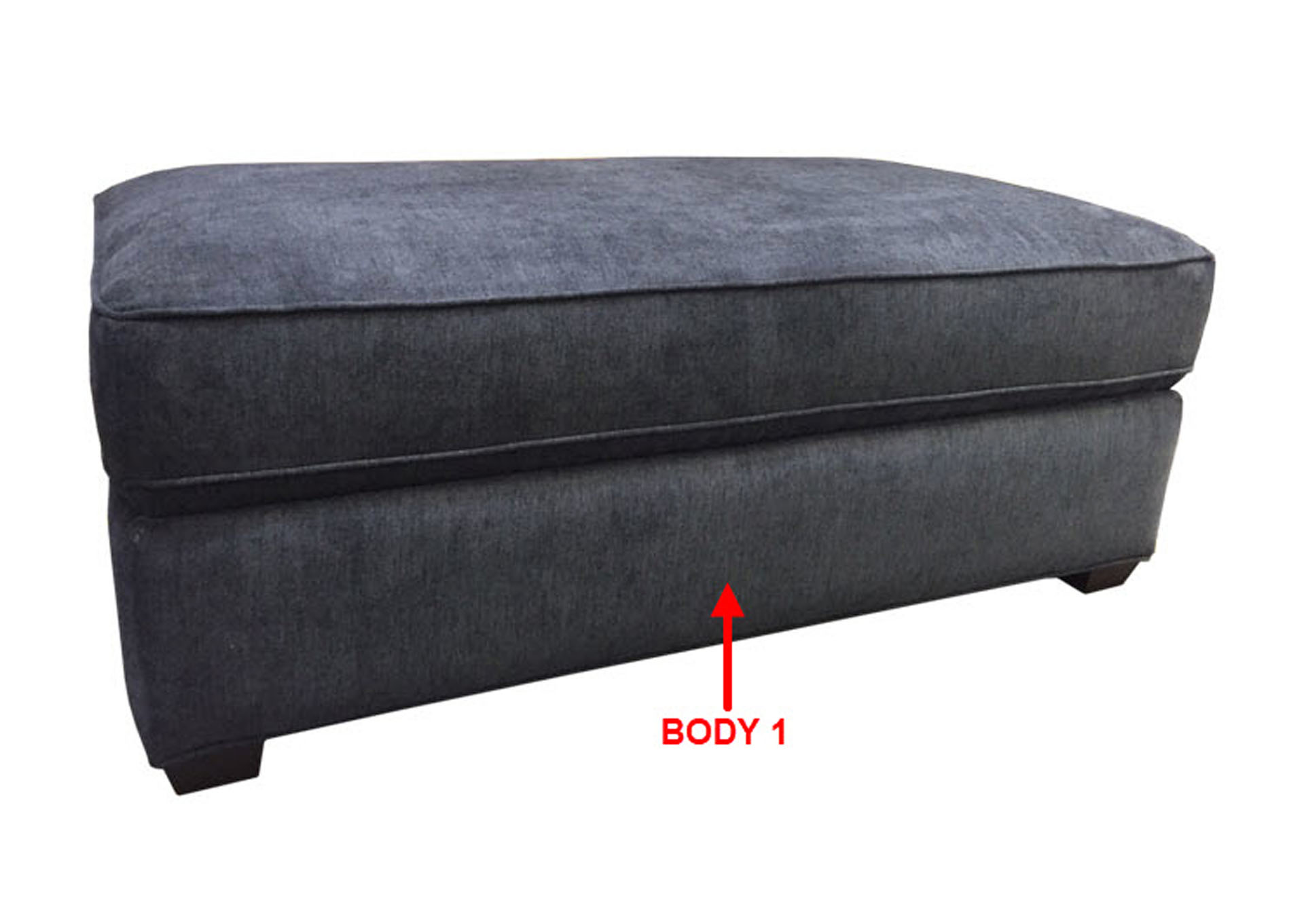 Performance Rectangular Cocktail Ottoman,Stanton