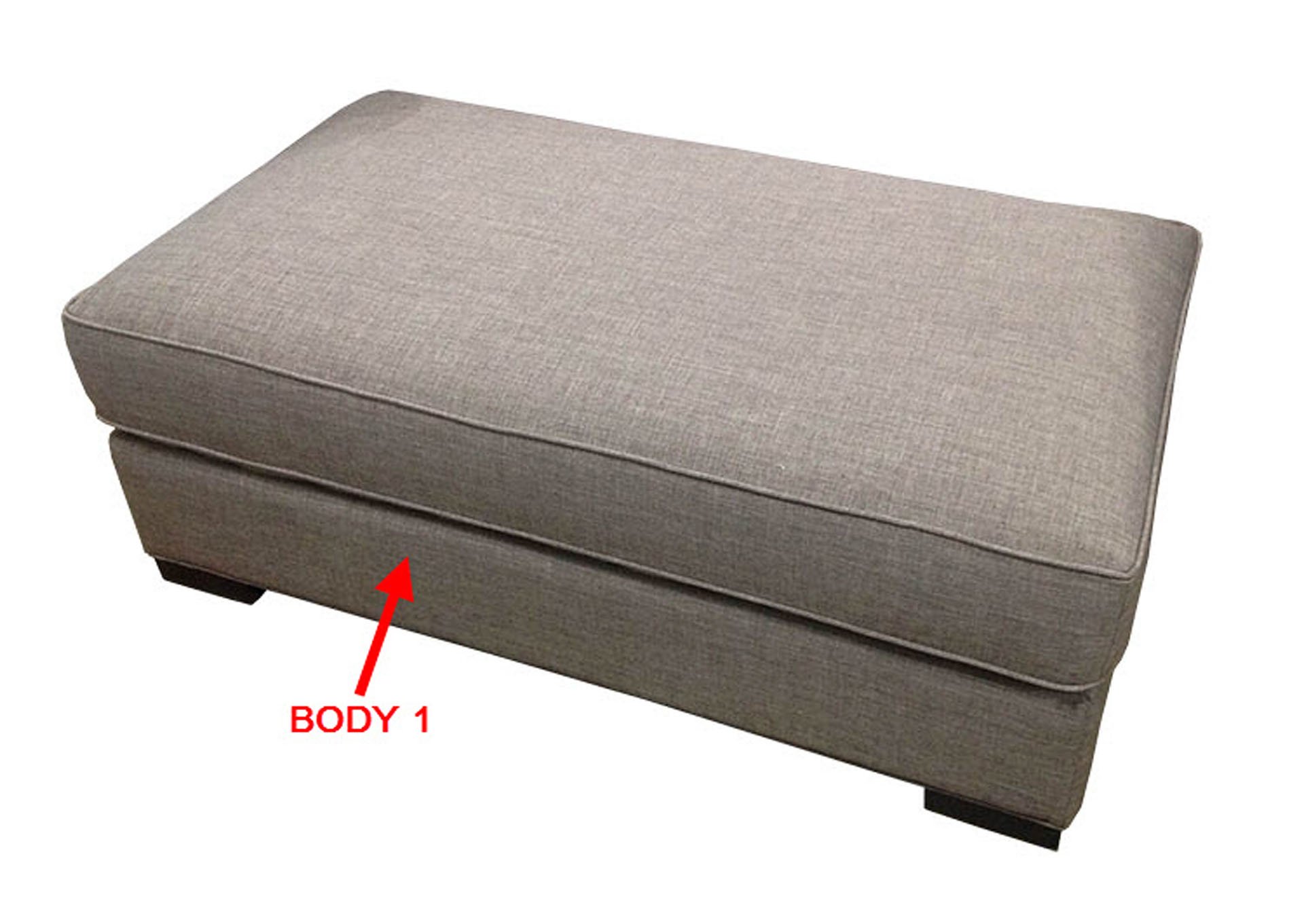 Performance Rectangle Storage Ottoman,Stanton