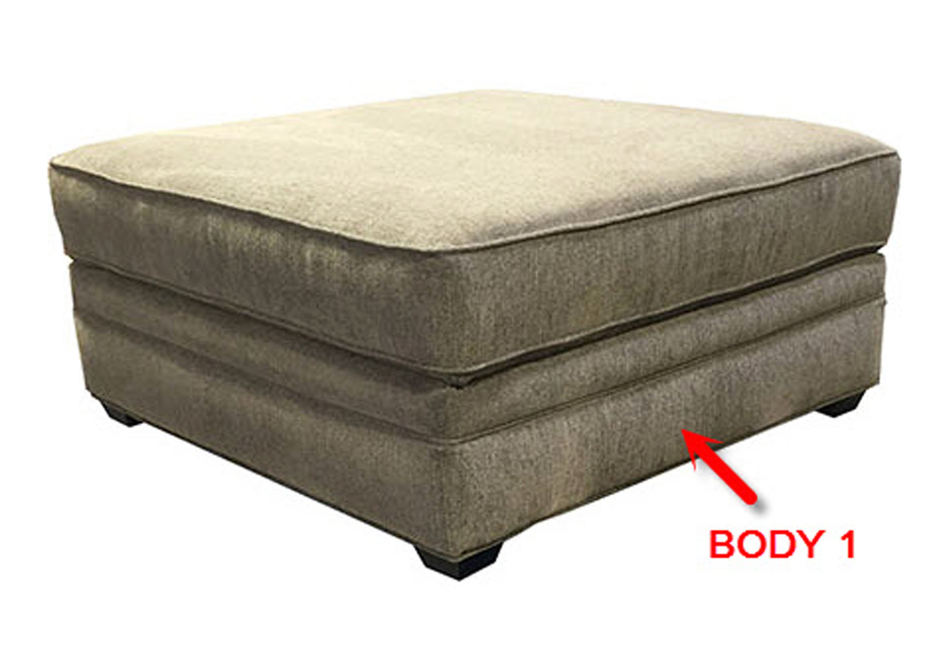 Performance Square Cocktail Ottoman,Stanton