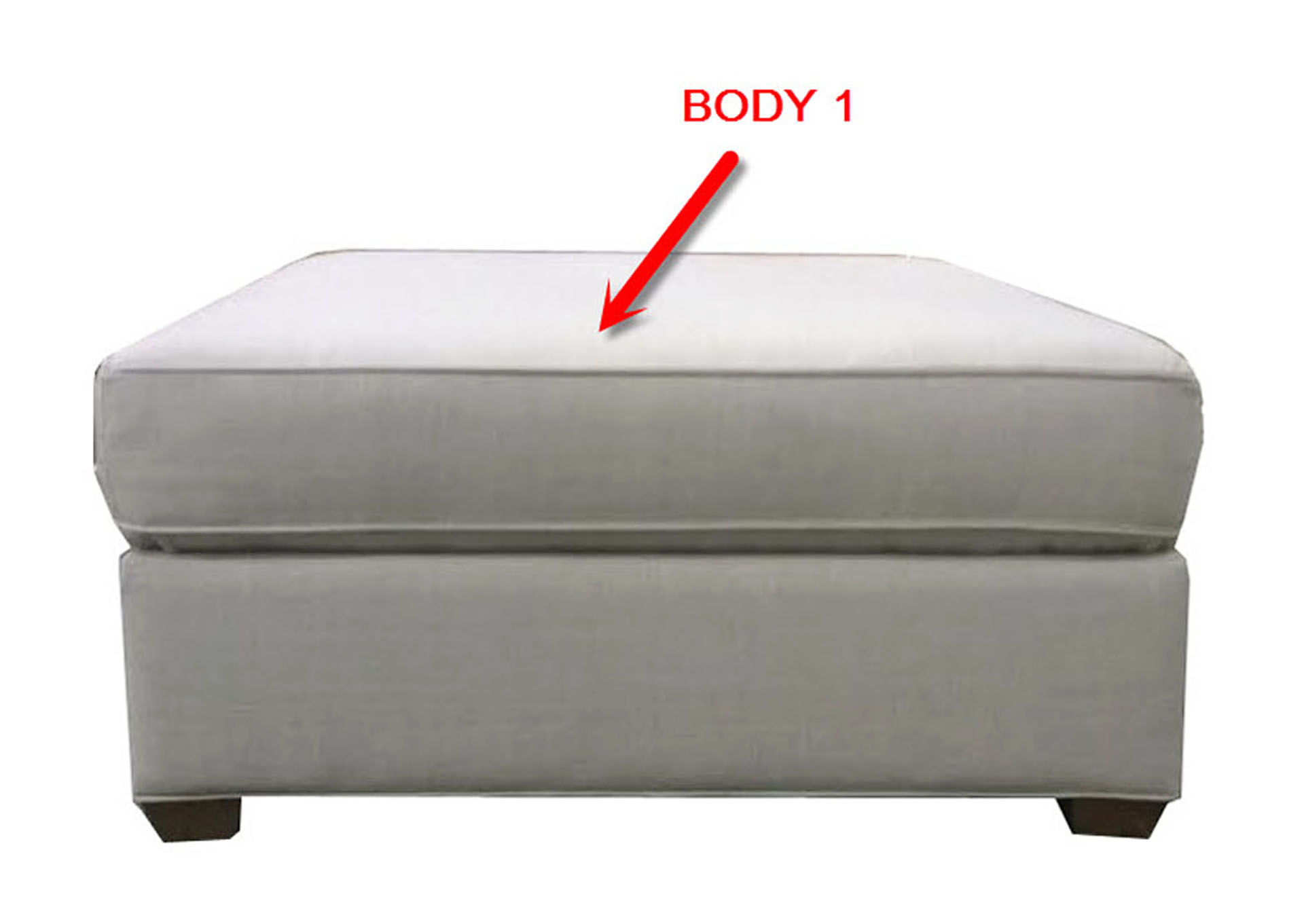 Performance Square Cocktail Ottoman,Stanton