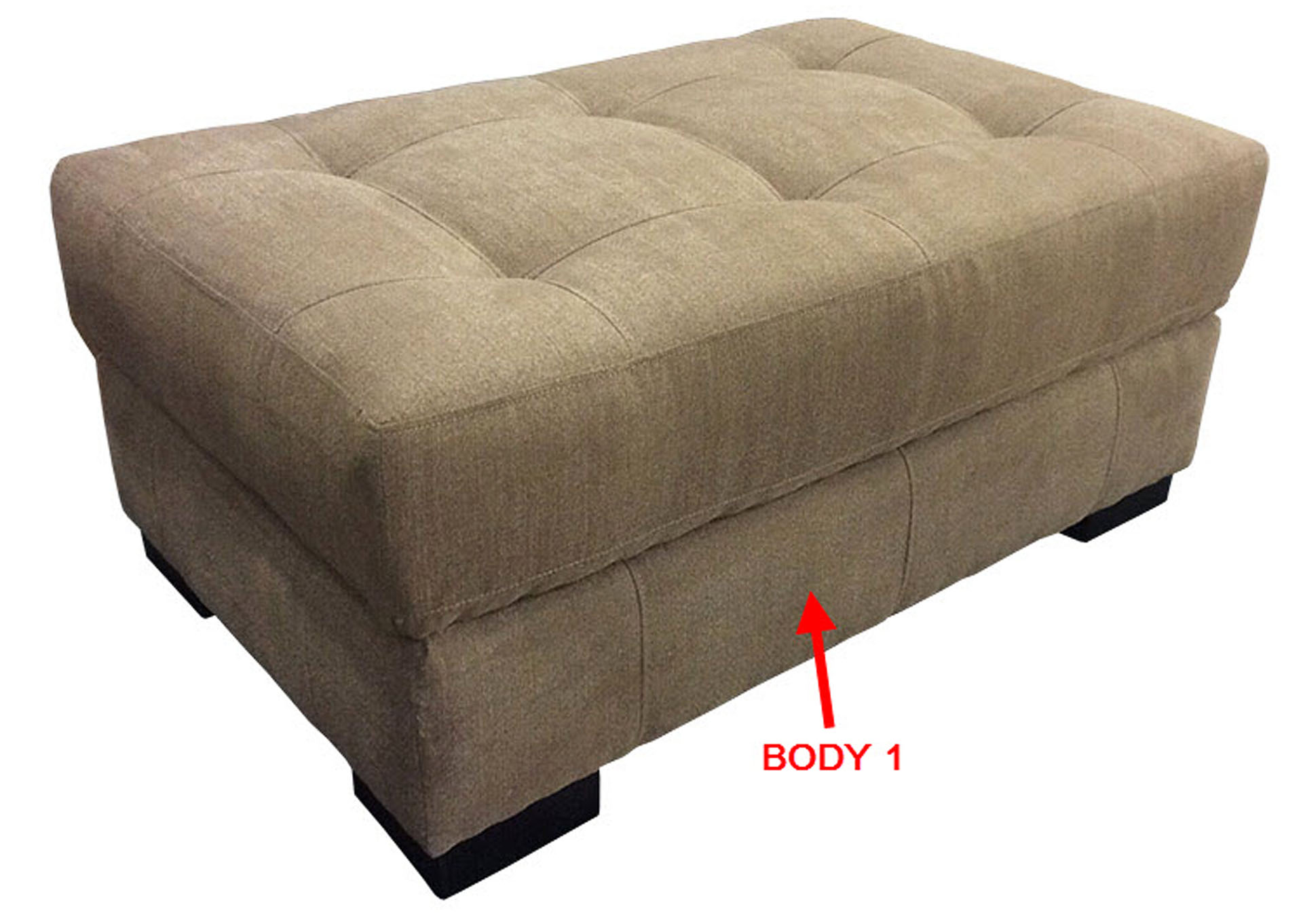 Performance Lg. Rectangular Ottoman,Stanton