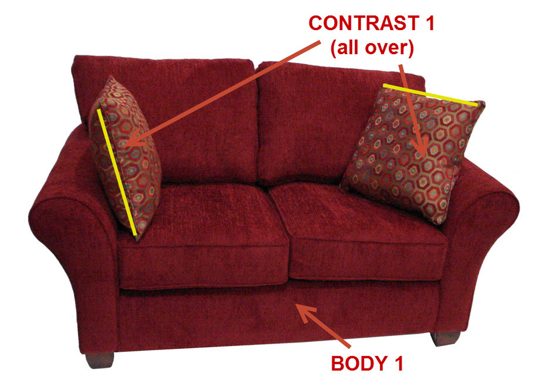 Performance Loveseat w/ 2 Pillows,Stanton