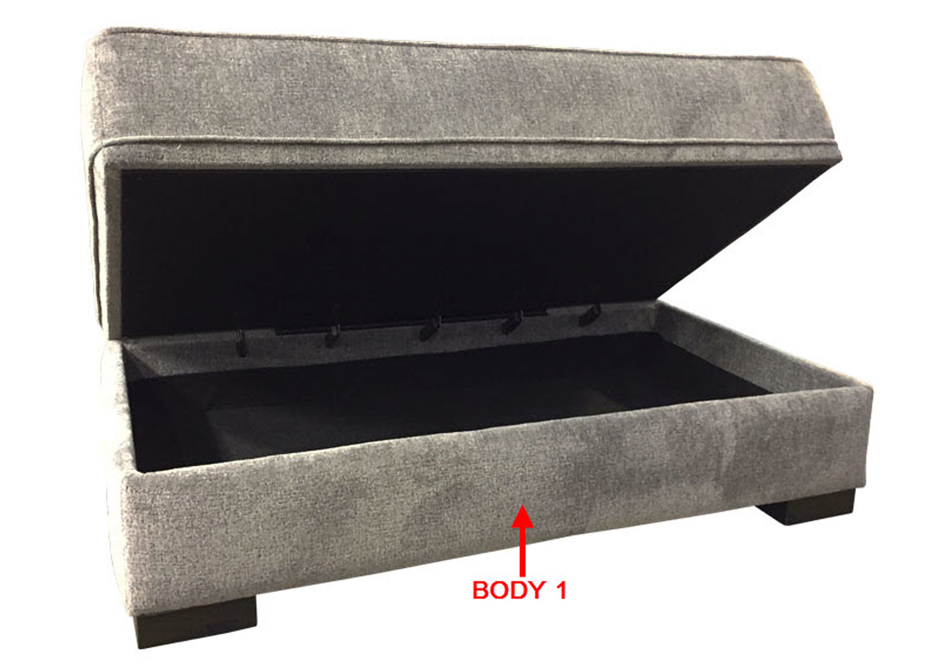 Value Selection Rectangular Storage Ottoman,Stanton