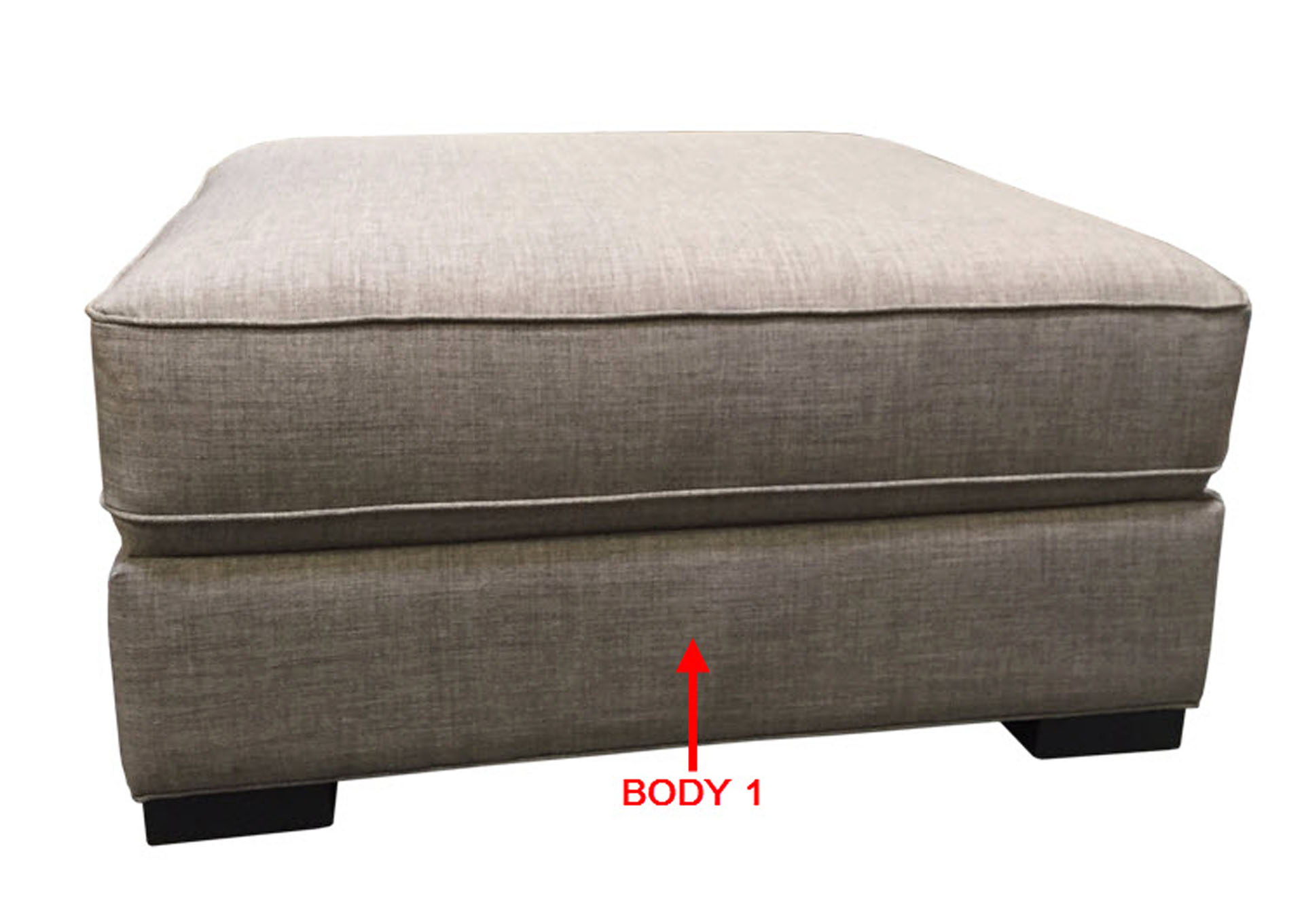 Performance Square Cocktail Ottoman,Stanton